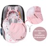 Mikos Swaddling Blanket Baby Seat Autumn Winter with Hood for