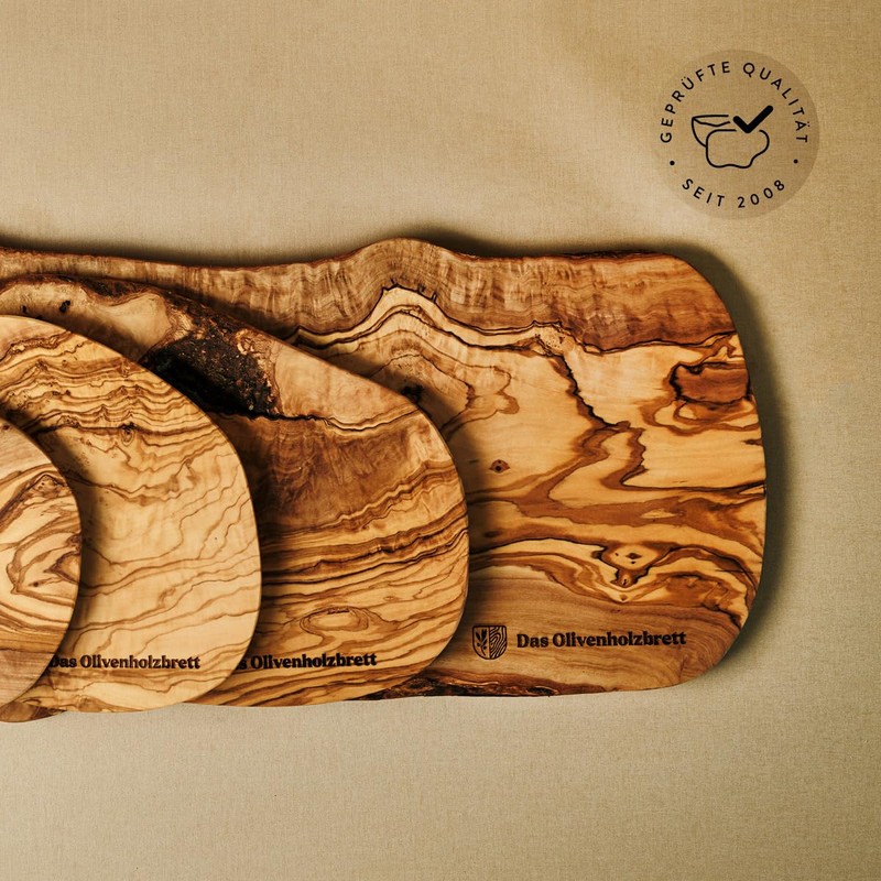 DAS OLIVENHOLZBRETT® Olive Wood Chopping Board / Serving Board /