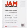 JAM PAPER Sheet Protectors - Fits Standard 8 1/2 x