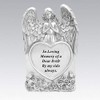 David Fischhoff Silver Praying Angel Heart Dad Memorial Standing Plaque