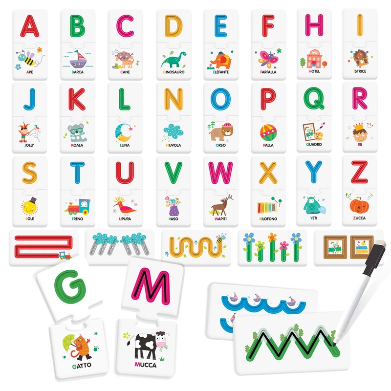 Headu IT29600 Alphabet Game & Scrivo Educational Game, Multi-Colour
