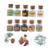 iplusmile Educational Stone Specimen Flask Collection 10pc Crystal Gemstone Wishing