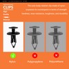 AOLYGEI C34 100 Pcs Nylon Fastener Rivets Compatible with Honda