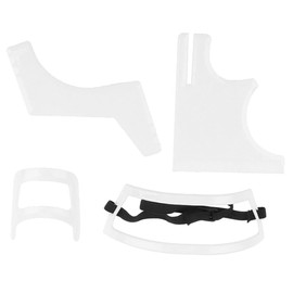 Beard Shaping Tool, Beard Grooming Shaping Tool, Set of 4 Beard Beard Shaping Comb for Beard Shaving Hair Styling Hairline Goatee Template and Hairline Shaping Tool (White)