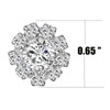 24PCS Rhinestone Buttons for Crafting Silver Crystal Flower Button Embellishments Crafting Bulk for