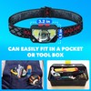 Skywin Hard Hat Light, Headlamp Rechargeable, Lightweight USB, XPG+COB 3