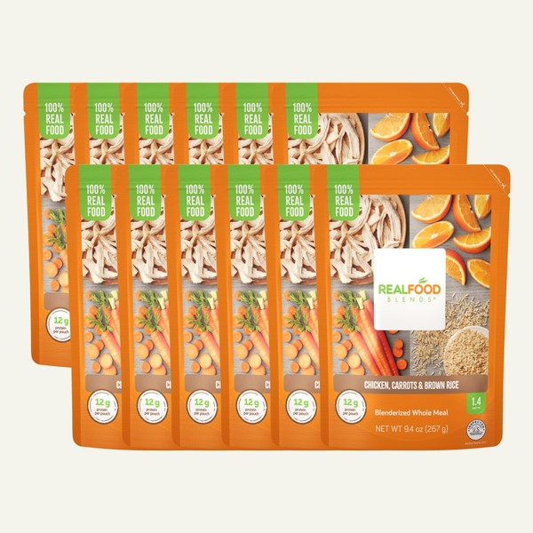 Real Food Blends Chicken, Carrots & Brown Rice - Pureed