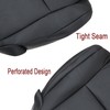 Pripirlod Front Driver Bottom Replacement Leather Seat Cover Black Fit