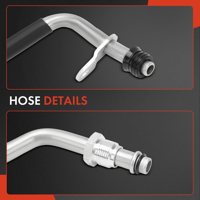A-Premium Engine Oil Cooler Line Hose Assembly Compatible with Ford