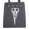Natural Threads Tote with Steel Grommets ~ Denim (Stylish Scissors;