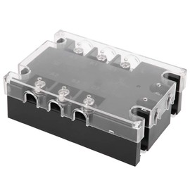 Fafeicy 3 Phase Solid State Relay AC to AC SSR Solid State Relay for CNC Machines Industrial Automation Equipment 90-250VAC 24-480VAC