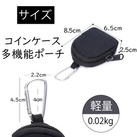 TOEDNNQI Coin Purse, Men's, Compact Wallet, Key Case, Carabiner, Accessory Storage, Hiking, Nylon, Key Ring, Zipper, Women's, Survival Game, Airsoft Military, Tactical Zipper, Unisex, Unisex,