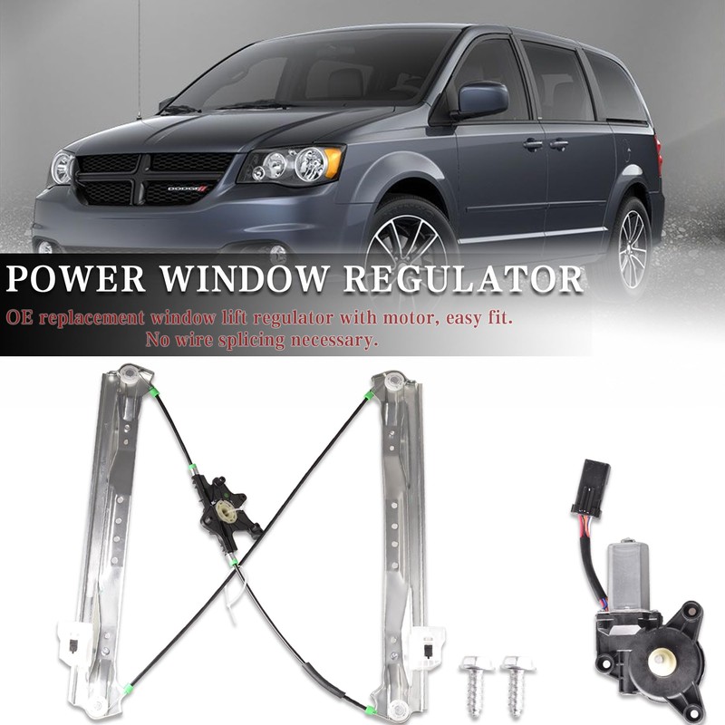 Predep Front Left Driver Side Window Regulator Motor Assembly Compatible