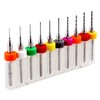 Yuentoen 10 Piece Micro Drill Bit Set, 0.3 mm -
