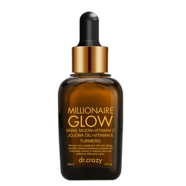 Dr. Crazy Millionaire Glow Suero Facial  Vitamin C Dark Spot Serum with Snail Mucin  Niacinamide, 30ml                                                