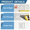 PATIKIL 8x6 Inch Self-Adhesive Access Panel, 2Pcs ABS Plumbing Access