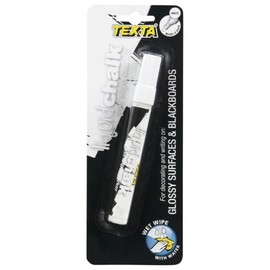 Texta Liquid Chalk Marker Bullet Wet Wipe White