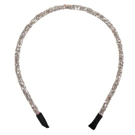 BELSITA Gray White Glitter Headbands Sliver Hair Hoop Sequins Hairbands Christmas Party Hair Accessories Winter Holiday Headdress Hair Hoop for Festive Birthday Gift Supplies 1Pcs(Sliver Sequins)