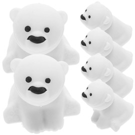 NUOBESTY Pack of 20 Cute Erasers Polar Bear Shape Rubber Erasers Children Students School Party Favored