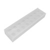 Clear Acrylic Flower Vase Multi Holes Elegant Decorative Long Rectangle