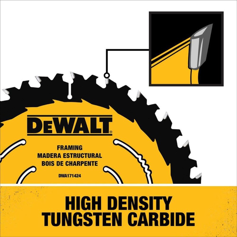 DEWALT Circular Saw Blade, 8 1/4 Inch, 40 Tooth, Cross