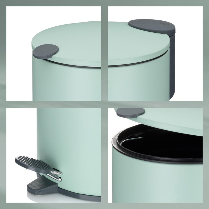 Kela Bin, Metal, Green, one Size