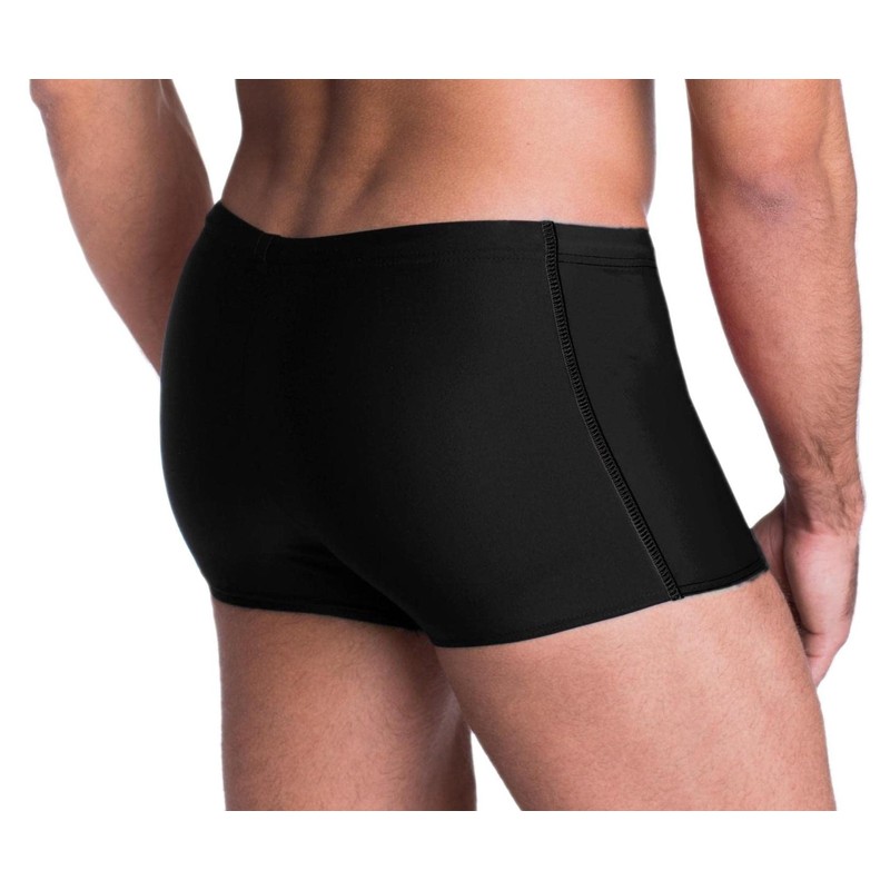 Aquarti Men's Swimming Trunks with Zip Pocket Swimming Shorts, black