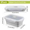 Mifoci Set of 8 Silicone Collapsible Bowls for Camping with