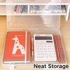 SUQ 4PCS File Storage Box, A4 File Portable Project Case,