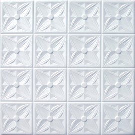 Faux Ceiling Tile - 20x20 Margaretta White Foam