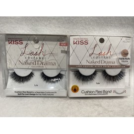 Kiss Lot 2 KISS Lash Couture- Naked Drama 3D False Mink False Eyelashes Tulle 76342