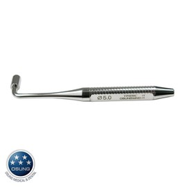 OSUNG Hand Tissue Punch, L shape, 5.0mm Dia, TPH50C, 2 pcs