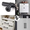 LONTAN 10 Black Knobs Kitchen Door Knobs Black Door Knobs