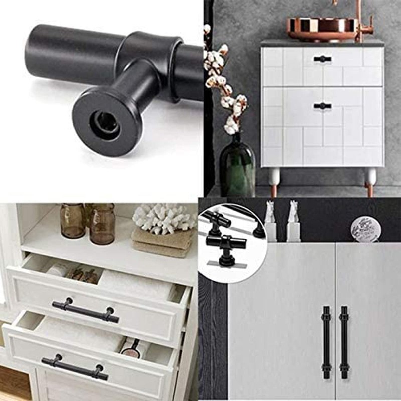 LONTAN 10 Black Knobs Kitchen Door Knobs Black Door Knobs