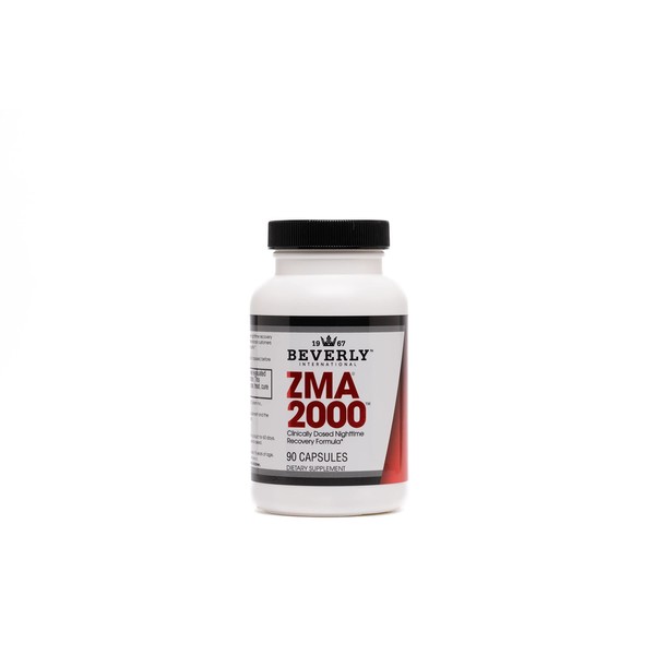Beverly International ZMA 2000, 90 Capsules. BI’s Formulation is Designed to Improve Muscle Strength, Endurance, Immune System Support and Recovery Post Training. Zinc Magnesium Aspartate + Vitamin B6