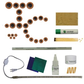 Instrument Clinic Alto Saxophone Pad Kit, w Leak Light, Pads Assembled in USA! (Selmer USA AS100)