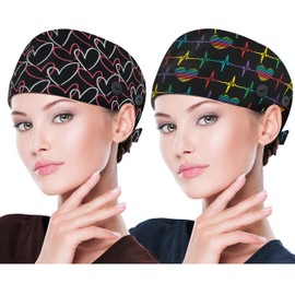 ABAMERICA ABAMERICA Working Caps with Button and Sweatband, Adjustable Working Hats for Women Men, One Size (Tie Back or Toggle)