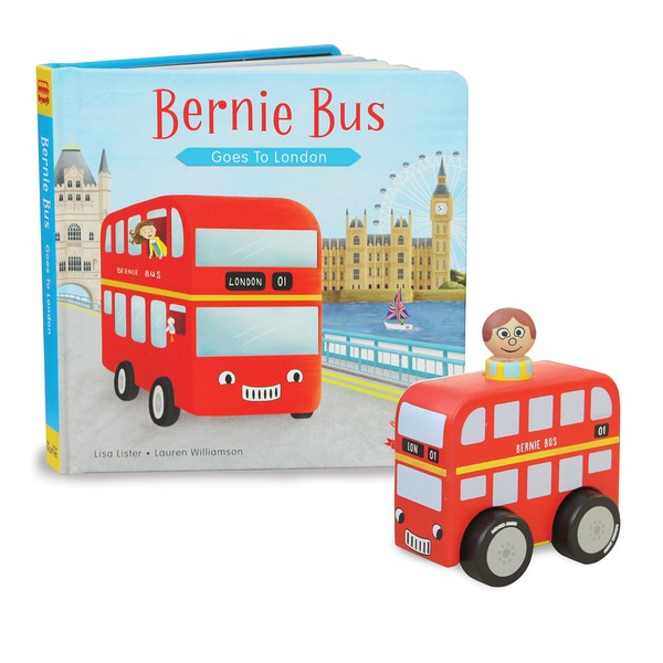 Indigo Jamm Mini Bernie & Evelyn & London sightseeing gift book set for children aged 18 months+