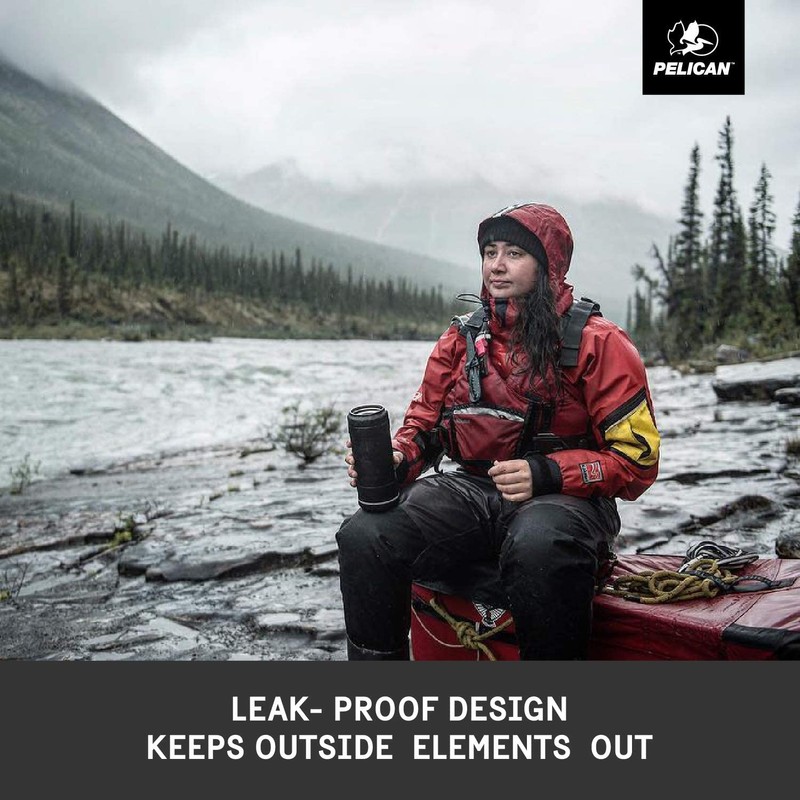 Pelican Traveller Bottle, 18 oz Capacity, Black