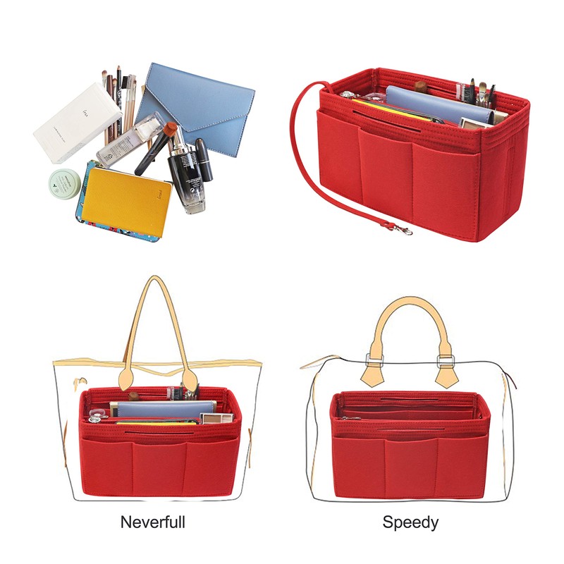 Soyizom Felt Handbag Organiser Insert Bag in Bag Organiser Insert