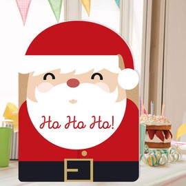 Big Dot of Happiness Jolly Santa Claus - Christmas Giant Greeting Card - Big Shaped Jumborific Card - 16.5 x 22 inches