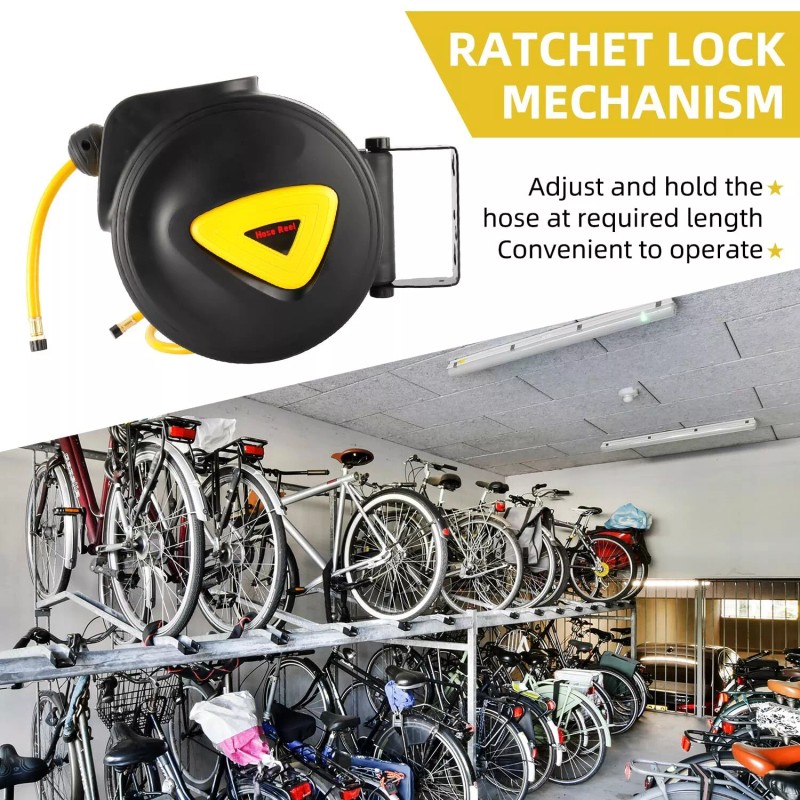 8milelake Retractable Air Hose Reel 5/16 Inch x 33 FT