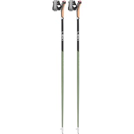 LEKI Flash Carbon Poles, Metallic Green, Black, 100 cm
