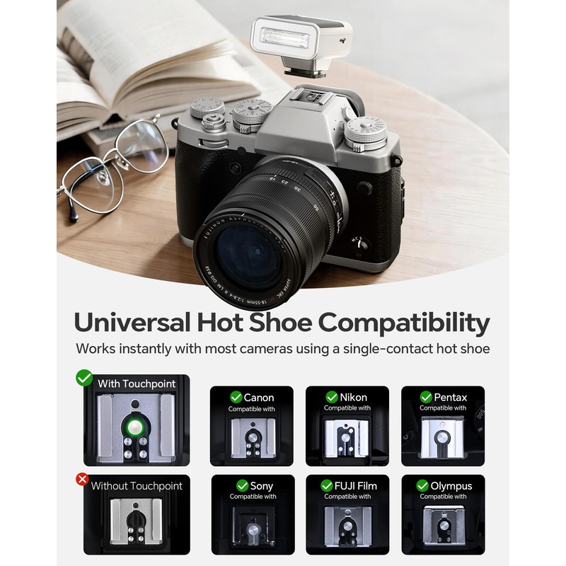 PHOTOOLEX Mini Camera Flash GN10 45g USB-C Speedlite