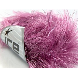 Orchid Pink Extra Long Eyelash Yarn Ice Luxurious Fun Fur 50gr 38yds 14159