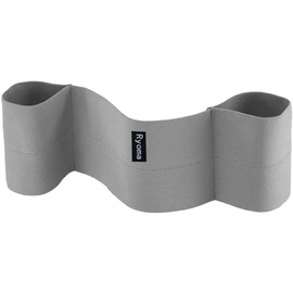 RYOMA - Correa elástica para levantamiento de peso, para gimnasio, aumento de fuerza, empuje hacia arriba (gris, M)