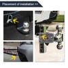 X AUTOHAUX Safety Coupler Pin Trailer Shaft Lock Pin Trailer