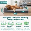 Furhaven Replacement Dog Bed Cover Two-Tone Faux Fur & Suede