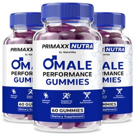 (3 Pack) Primaxx Nutra – Daily Performance Support with a Clean Blend for Lasting Energy, Stamina & Confidence | Great-Tasting, Easy-to-Chew Gummys for Men's Well-Being (180 Gummies)