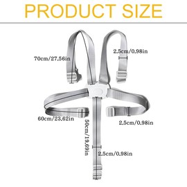 Azlanway 5-Point Safety Belt for Highchair & Buggy, Adjustable Children's Strap, Universal for Highchair & Pushchair, Lightweight & Portable, Sturdy Buckle, Easy to Assemble